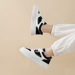 Kvinner's Casual Sko: Fashion Sneakers med Bokstav Patch og Fargeblokkering - Trendyglobal 