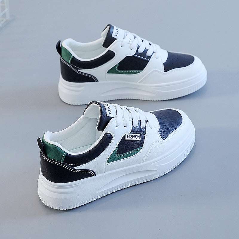 Kvinner's Casual Sko: Fashion Sneakers med Bokstav Patch og Fargeblokkering - Trendyglobal 