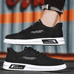 Herre Sneakers - Stilige Lace-up Canvas Sko med Plattform - Trendyglobal 