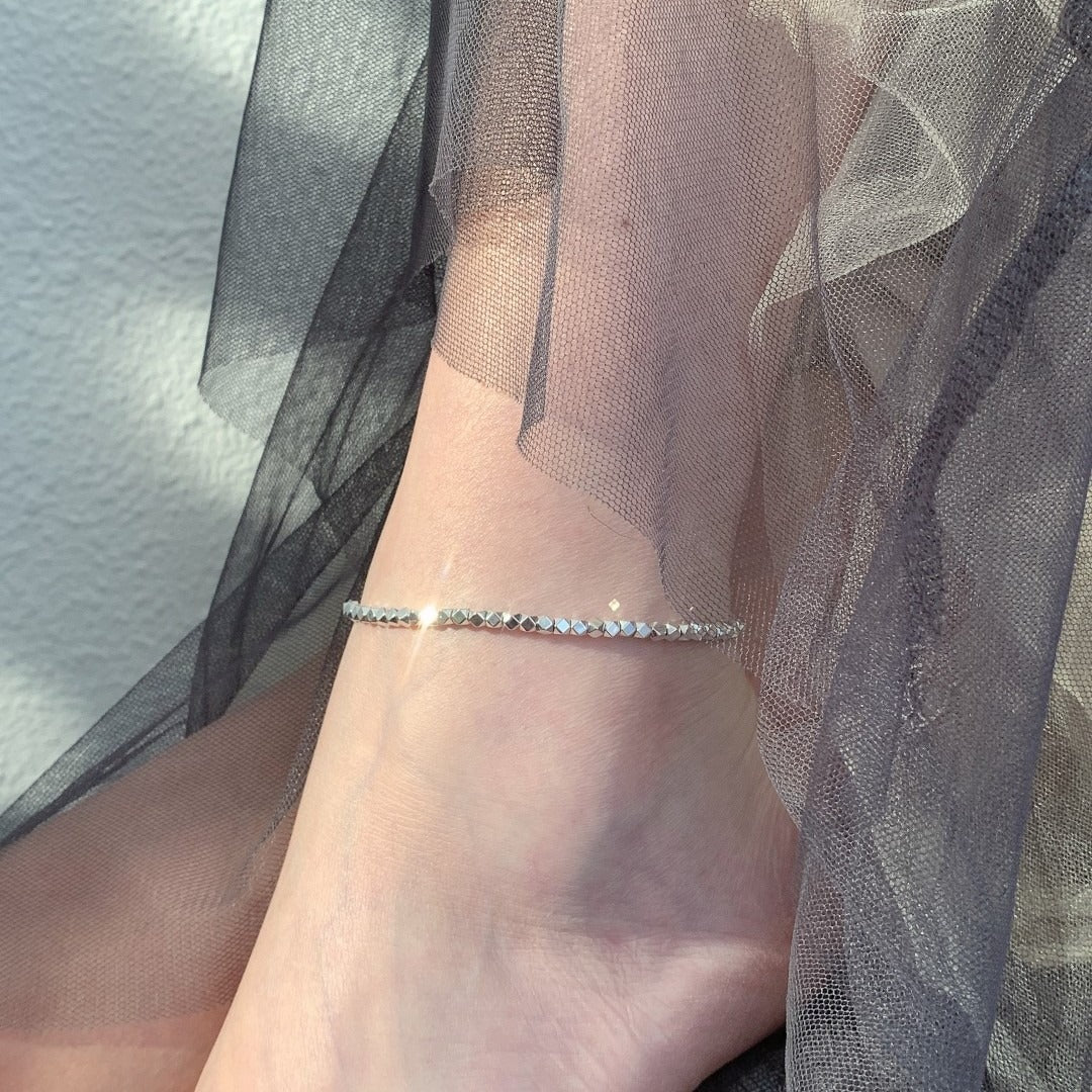 Ankelsmykke Dame 18K gullbelagt - Lett Luksus Gull og Sølv Design Silver