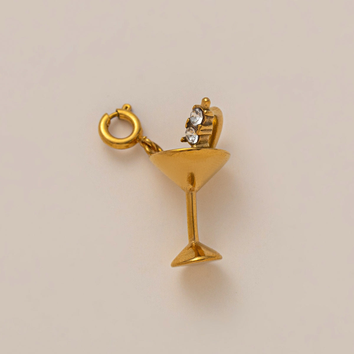 18K Gull Halskjede med Zirkonia Anheng - Elegant Smykke Juice Pendant