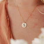 Personalisert Navnehalskjede med Fødselsmånedblomst i S925 Sølv