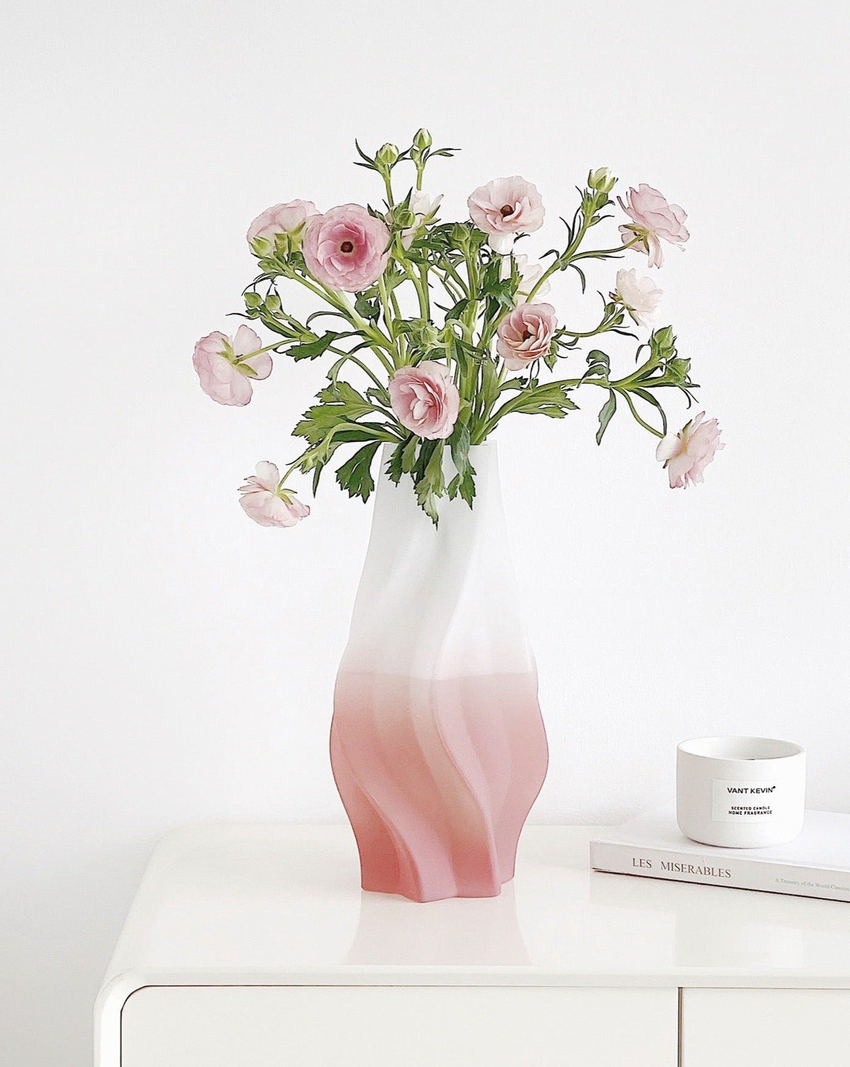 Drømmende Gradient Vase – Håndlaget Dekorativ Glassvase - Trendyglobal 