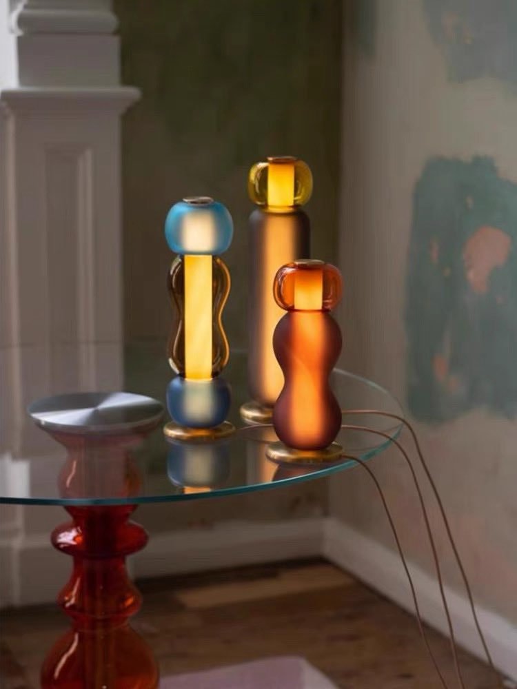 Drift Bottle Table Lamp - Handcrafted Modern Eclectic Ambient Lighting - Trendyglobal 