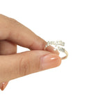 Personalisert Navnering Dame S925 Sølv - Tilpasset Bokstaver Håndlaget