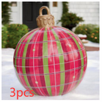 Utendørs Juleornament ball - Oppblåsbare julekuler av PVC - Trendyglobal 