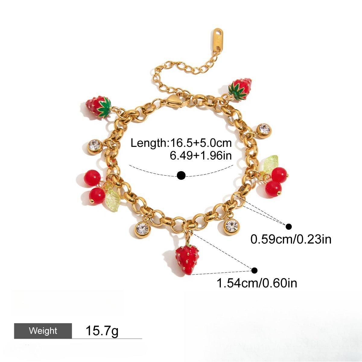 Armbånd Dame 18K Gullbelagt - Luksus Stabling Perle Design Bracelet019