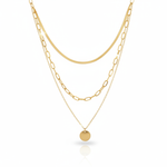 Elegant Flerlags Halskjede i Gull