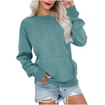 Ensfarget Pullover Genser - Green / S