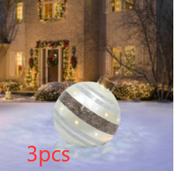 Utendørs Juleornament ball - Oppblåsbare julekuler av PVC - Trendyglobal 