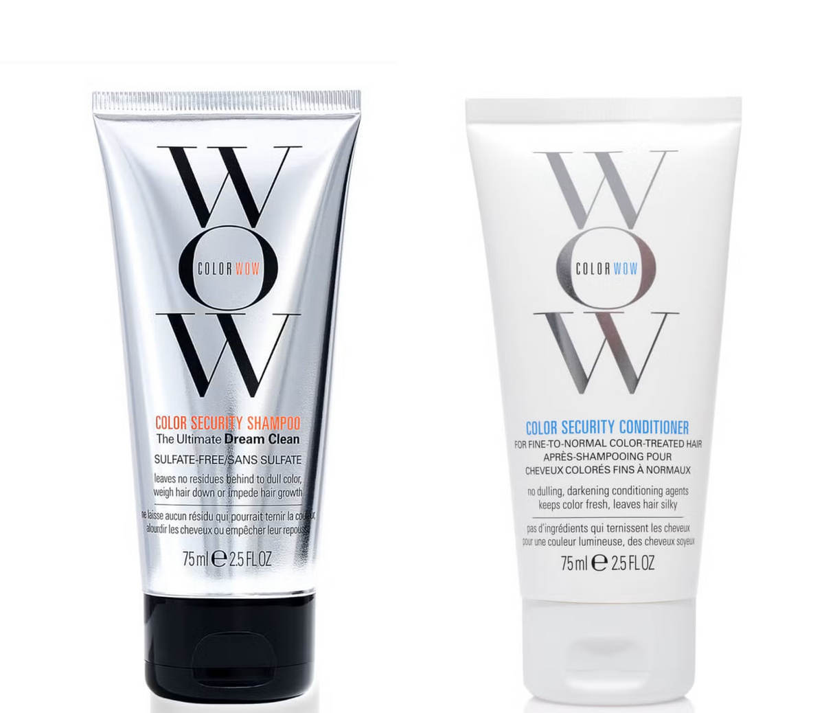 Color Wow Dream Clean Fine to Normal Travel Shampoo & Conditioner Duo 2x 75ml - Trendyglobal 