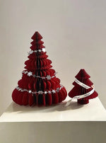 Foldable Accordion Christmas Tree Set of 2Pcs - Decoration for Table Shelf & Window - Trendyglobal 