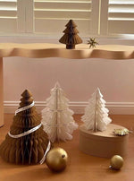 Foldable Accordion Christmas Tree Set of 2Pcs - Decoration for Table Shelf & Window - Trendyglobal 