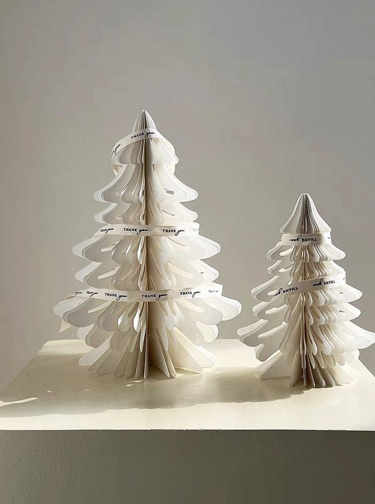 Foldable Accordion Christmas Tree Set of 2Pcs - Decoration for Table Shelf & Window - Trendyglobal 