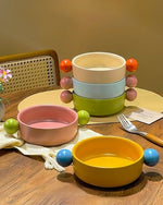 Gelato Pasta Bowl - Cute Dopamine Whimsical Ceramic Dinnerware