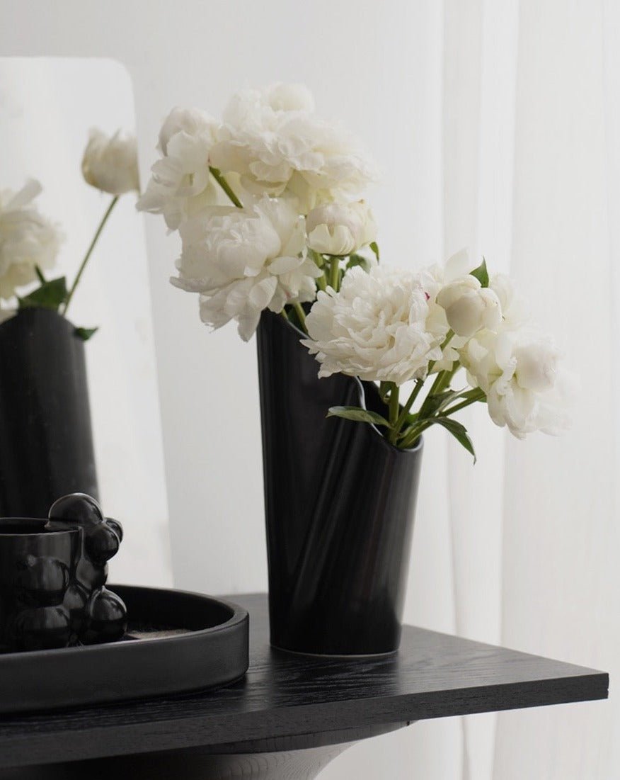 Håndlaget Keramikk Twins Vase – Nordisk Stil Vase