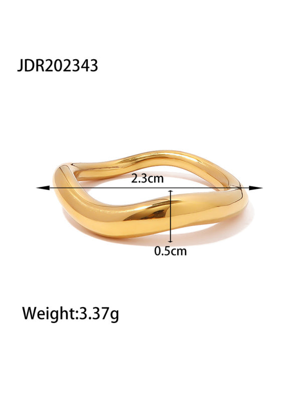 Fasjonable zirkon ring - Pattern10 / 6