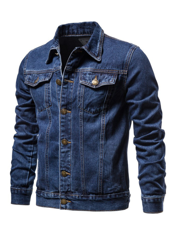 Stilige denimjakker for menn - Purplish blue navy / M - Jakke