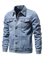 Stilige denimjakker for menn - Clear blue / M - Jakke