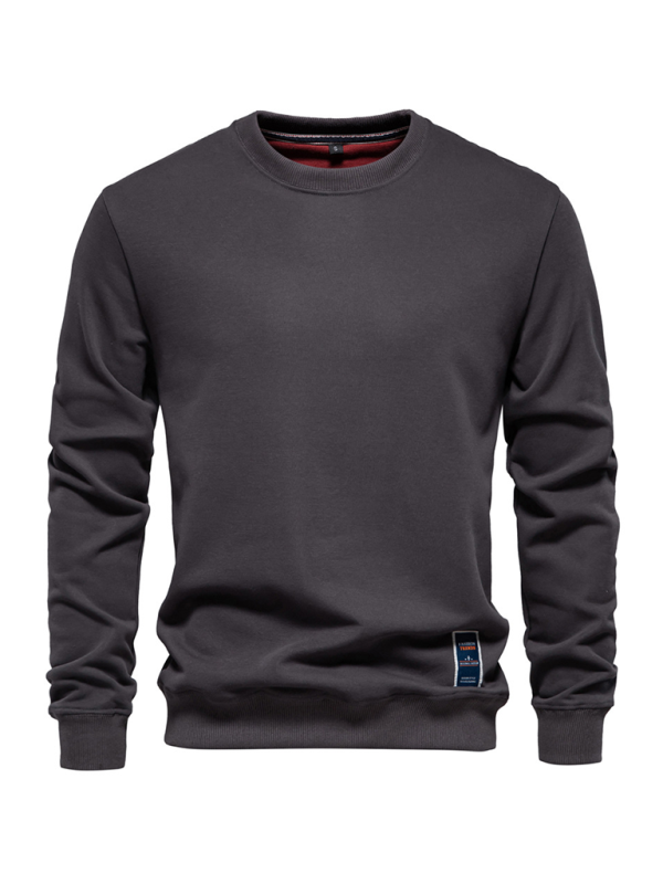 Langermet genser for herre - Charcoal grey / S - Genser