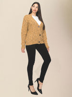 Casual kort strikket cardigan dame RP0023568 - Cardigan