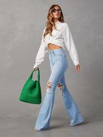 Denim jeans dame - Blue / S - bukse