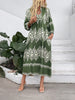 Ethnic Geometric Dress for Women – Casual, Loose, Holiday-like Design