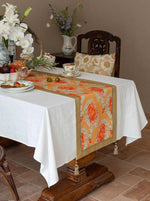 Italian Style Decorative Table Runner for Elegant Fall Table Setting