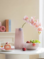 Jelly Bean Sylinder Vase – Lekfull Dopamine Midtpunktvase for Borddekor - Trendyglobal 