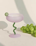 Jelly Bean Wine Glass - Whimsical Eclectic Dopamine Cocktail Coupe - Trendyglobal 