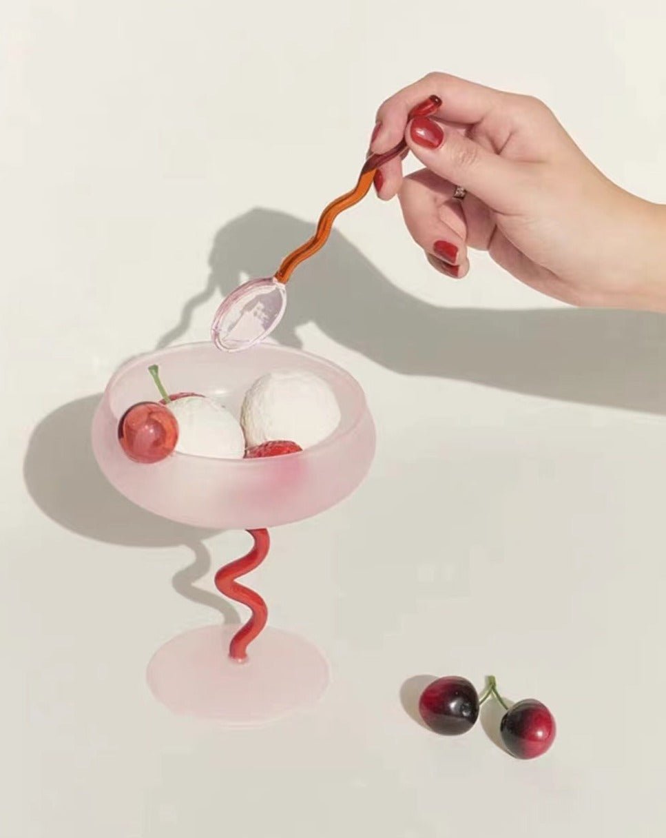 Jelly Bean Wine Glass - Whimsical Eclectic Dopamine Cocktail Coupe - Trendyglobal 