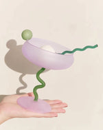 Jelly Bean Wine Glass - Whimsical Eclectic Dopamine Cocktail Coupe - Trendyglobal 