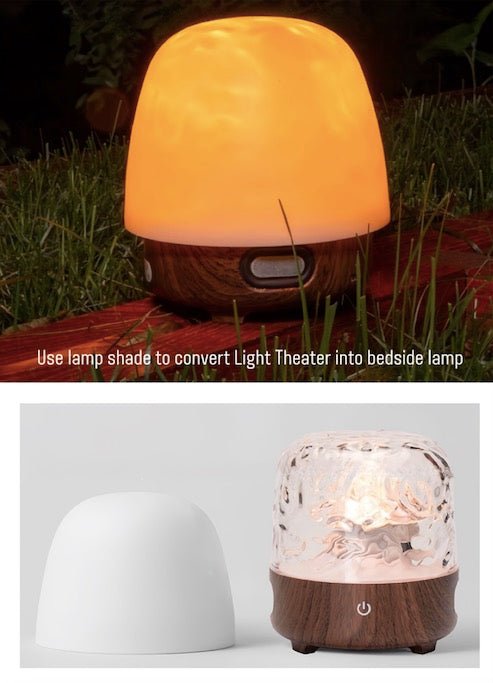 Light Theatre: Ambient Light With Stereo Speaker, Ripple Sunset Aurora Projector All-in-1 - Trendyglobal 