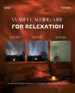 Light Theatre: Ambient Light With Stereo Speaker, Ripple Sunset Aurora Projector All-in-1 - Trendyglobal 