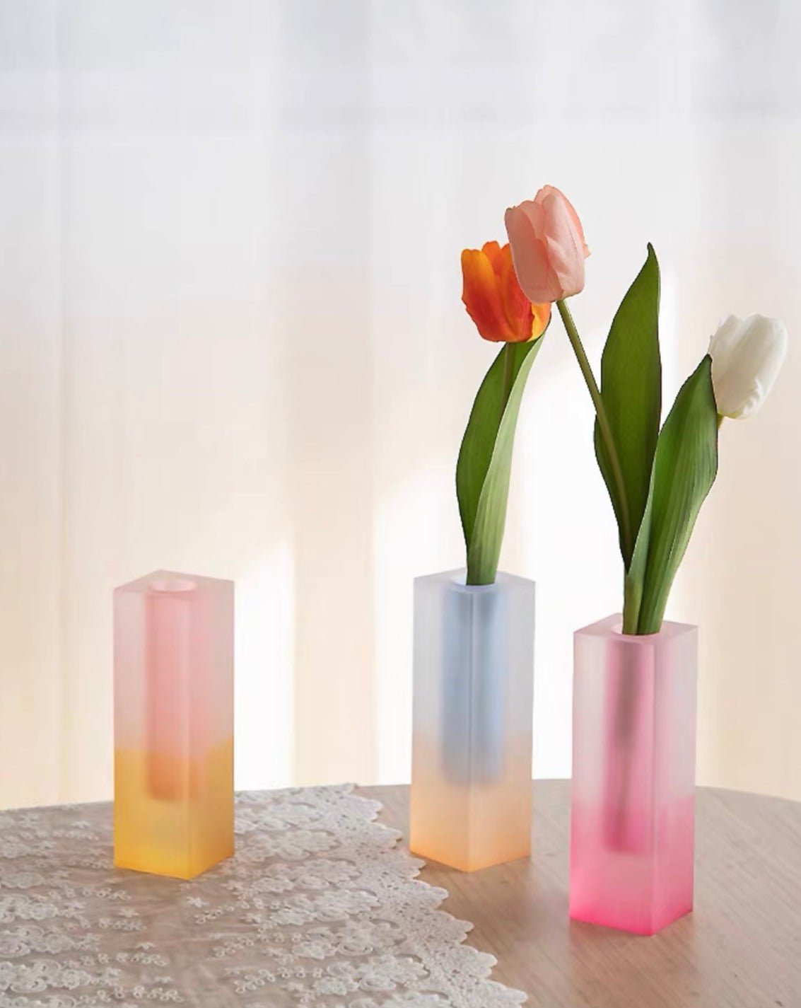 Iridescence Vase – Moderne Lekfull Dekorativ Midtpunktvase til Bord