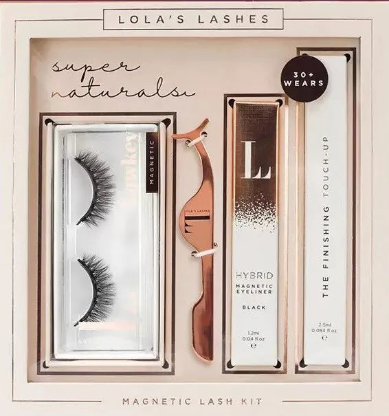 Lola's Lashes Magnetic Lash 4pcs Kit 30+ Wears, Waterproof & Wind Resistant - Trendyglobal 