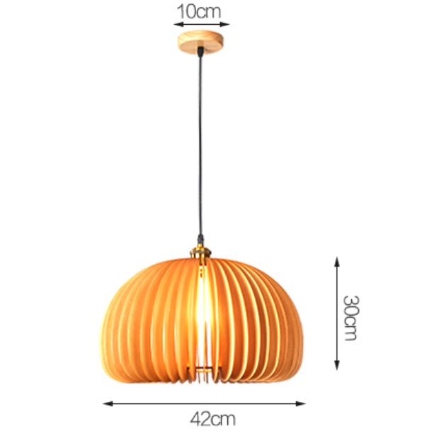 Taklampe i japansk stil - gresskarbasswood - Trendyglobal 