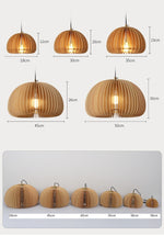 Taklampe i japansk stil - gresskarbasswood - Trendyglobal 