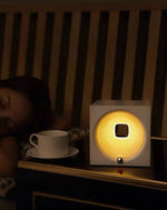 Time Machine Sleep Inducing Bedside Lamp with Speaker - Dimmable Sleep Aid Night Light - Trendyglobal 