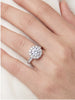 Moissanite Solsikke Ring Dame S925 Sølv | Blomst Lett Luksus