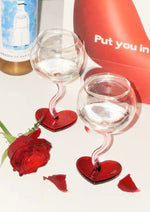 Valentine's Gift Box: Retro Wavy Goblet Set of 4 Pcs - Gifts for Valentine's Day, Wedding, Anniversary